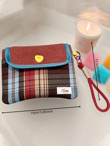 1pc Multi-Functional Storage Bag, Modern Sanitary Napkin Storage Box, Cartoon Design Cosmetic Storage Pouch, Large Capacity Portable Sanitary Napkin Box, Suitable For Daily Use And Travel - Multicolor - View 8