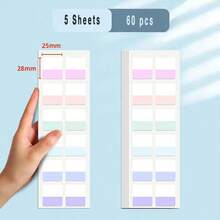 Book Annotation Supplies, Sticky Note Set, Can Be Used For Index Tabs, Bookmarks, Etc., Suitable For Classification, Memo, Bookmarks, Etc., Transparent Fluorescent Index Tabs, Back To School Essential - Book Annotation Supplies - View 13