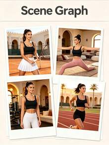 Yoga Tank Tops Breathable Sports Bra With Shockproof And Gathered Function Giving You A Beautiful Back Shape Workout Tank Gym Top - Black - View 9
