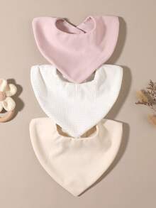 3pcs/Set Baby Bibs, Pretty Decorative Bibs For Baby Girls, Newborn Gift, Baby Gift - Multicolor - View 2