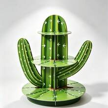 Party Tabletop Cactus Shaped Decorative Ornament Cactus Desktop Decoration Green Paper Art Assembly - Cactus - View 4