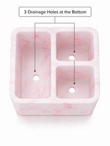 Giá đỡ bàn chải đánh răng bằng silicone, kệ sắp xếp phòng tắm, khay lưu trữ mặt bàn cho bàn chải điện, kem đánh răng, dao cạo, đồ chăm sóc răng miệng & phụ kiện vệ sinh cá nhân - Nhiều màu - Xem 5