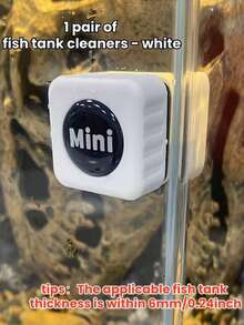 1pc Magnetic Fish Tank Cleaner With Double-Sided Scrubbing Pad, Fish Tank Cleaning Tool, Curved Design Algae Scraper, Aquarium Accessory, Glass Cleaner, Washing Tool, Perfect For Maintaining Home Aquarium Hygiene, Random Color - View 15
