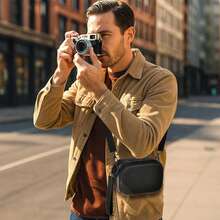 ALKOO Camera Travel Storage Bag For Fujifilm X100VI, Hard EVA Material With Protective Dividers And Mesh Pocket, Photography Equipment Storage Bag, Bag Only - Black - View 8