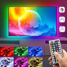 Acosh Neon 5V USB RGB LED Strip Lights, DIY Cuttable With 44 Keys IR Remote, Double-Sided Adhesive Tape, Ambient Lighting For Bedroom, Computer Desk, Multi-Scene Decoration - RGB Strip+44keys Remote - View 6