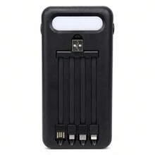 Powerbank Solar KLACK 50000 MAh With Integrated Cables, LED Light, And 4 USB Ports - EU F Type Plug(220-240V) - View 5