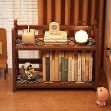 1pc Double Layer Bamboo Perfume Rack Desktop Organizer, Cosmetic Storage Rack, Display Stand, Painted Surface, Luxury Home Decor, Suitable For Kitchen Counter, Entryway, Coffee Corner, Dining Table, Bedroom And Vanity Storage And Organization - Brown - View 3