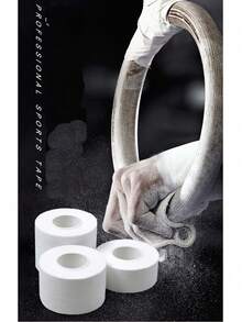 White Athletic Tape, Super Strong Easy Tear, No Residue, Suitable For Athletes, Sports Coaches, Applicable For Baseball, Tennis, Gymnastics And Boxing Sports - White - View 4