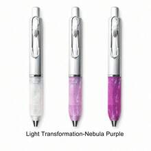 1pc New Style Photochromic Thick Barrel Click Neutral Pen 0.5mm Bullet Tip, Sun-Activated Color Changing Highly Attractive Student Black Practice Pen, Bullet Tip Pen Head With Full And Smooth Ink Flow, Smooth And Fluid Writing With Bold And Clear Handwriting, Resistant To Ink Splatter And Skipping, Comfortable For Long-Term Daily Practice, Creative Photochromic Pen Barrel With Brighter Colors Under Stronger UV Rays, Different Appearances Indoors And Outdoors, Fun And Novel Design With Outstanding Aesthetics, Thick Barrel Body Design - A - View 7