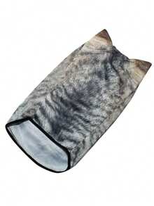 1pc New Cat Ear Print Balaclava Head Cover, Breathable Animal Full Face Mask, UV Protection Neck Scarf, Suitable For Outdoor Cycling, Sports And Cosplay, Motorcycle, Electric Scooter, Bicycle, 3D Animal Pattern, Funny Mask, Unisex, Isolates Particles And Dust, Smooth Breathing, Large Air Holes, Mesh Fabric, Breathable And Not Stuffy - Multicolor - View 3