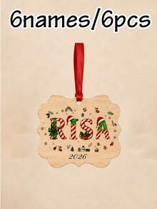 Custom Name Christmas Ornament 2026, Personalized Christmas Tree Hanging Decor, Festive Candy Cane Letter Style, Customized Holiday Ornament, Customizable Name And Year Keepsake, Christmas Home Decoration, Holiday Gift, Christmas Decoration - Style a - View 17