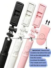 Portable Remote Control Selfie Stick Tripod All-In-One Phone Holder, Extendable Telescopic Shooting Pole, Supports Multi-Angle Rotation Adjustment, Compatible With Most Smartphones, Comes With Detachable Wireless Remote Control For Remote Photo And Video Capture, Can Be Used As A Floor Tripod When Expanded, Compact And Lightweight For Easy Storage And Carrying, Suitable For Travel, Outdoor Activities, Home Selfies, And Short Video Recording - Multicolor - View 10
