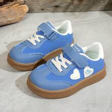 1 Pair Fashionable Children's Sports Shoes, Soft Breathable Fabric, Lightweight Cushioned Non-Slip Sole, Caring For Baby's Little Feet. Multiple Colors Available, Suitable For Running And Jumping, Essential For Cute Kids! - Blue - View 2