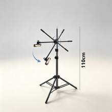 Adjustable Phone Floor Tripod, Detachable Overhead Mount, Suitable For Live Streaming, Recording, Cooking, Painting And Food Photography, No Battery Required, Perfect For Christmas Gift, Holiday Office, Bedroom, Hotel, Party And Restaurant Decor - Multicolor - View 4