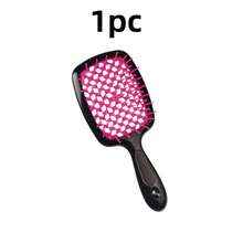1pc Ultra-Fine Microfiber Bristle Comb, Nylon Bristle Quick-Drying Hair Brush, Water-Absorbing Hair Styling Tool, Suitable For Wet Hair Salon - Multicolor - View 8