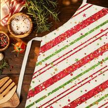 1pc Christmas Red Macaron Polka Dot Christmas Print Apron - Sleeveless Design, Durable And Comfortable Fit, Featuring Colorful Macaron Polka Dots And MERRY CHRISTMAS Text Pattern, Suitable For Cooking, Baking And Home Cleaning, Household Cleaning, Housework Apron, Hand-Painted Gardening Apron, Fun Holiday Gift - Red - View 8