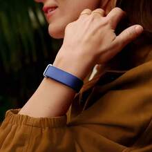 1pc Fashion Casual Deep Blue Braided Watch Band Compatible With Google Air Breathable Sports Hook And Loop Nylon Smart Watch Accessory, Suitable For Multiple Occasions Outdoor Travel Party Commute, Ideal Gift For Birthday Valentine's Day Back To School Season - Dark Blue - View 6