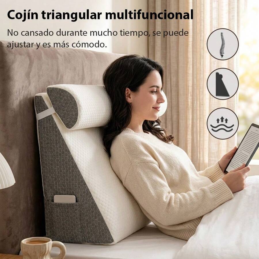 Reading & Bed Rest Pillows - White - View 1