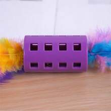 New Pet Double-Headed Feather Wand Cat Self-Entertainment Toy With Colorful Tassels And Bell Pet Supplies Toy - View 8