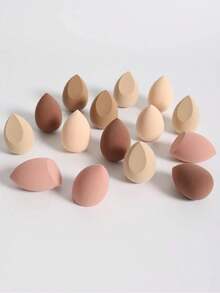 Multi-Color Bagged Makeup Sponge Set, Soft Non-Latex Cosmetic Sponge, Dry And Wet Use, Water Drop Slanted Shape, Suitable For Foundation And Concealer Application, Beginner Daily Makeup Beauty Tool - Multicolor - View 3