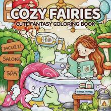1pc Warm Elf Coloring Book, Bold And Easy-To-Color Patterns, 24 Pages Of Cute And Cozy Designs, Suitable For Creative Relaxation, Cultivating Focus And Artistic Interest, Perfect Gift Choice For Back To School, Christmas, New Year, Birthday, Holiday Party, Girls Home Drawing Book - Cozy Elf Coloring Book - View 2