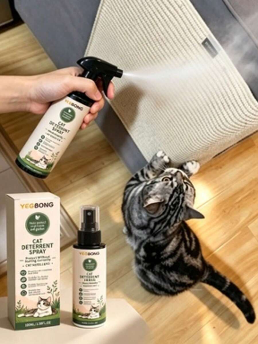 Semprotan Pengusir Kucing Yegbong, Semprotan Pengusir Perilaku Kucing yang Lembut dan Nyaman untuk Melindungi Perabot Hewan Peliharaan, Mengatasi Perilaku Menggaruk Kucing dengan Mudah