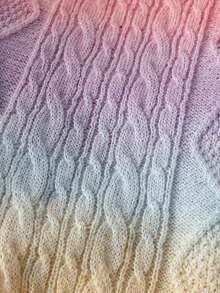 Girls Cute Gradient Argyle Knit Pullover Sweater, Suitable For Vacation, Daily Wear, Spring, Autumn, Winter - Pink - View 8