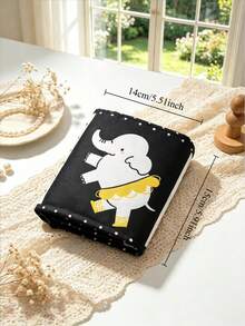 1pc Unisex Cloth Book With Built-In BB Sound, High Contrast Pattern Baby Early Education Toy, Suitable As Newborn Gift - Multicolor - View 3