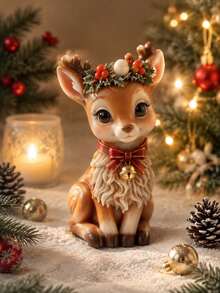 1pc 3D Deer Shaped Silicone Mold - Suitable For Aromatherapy Candles And Resin Crafts - A Reusable And Flexible DIY Handmade Tool With Intricate Animal Patterns And Asymmetrical Shapes To Create Unique Holiday Decorations - Elk Mold - View 3