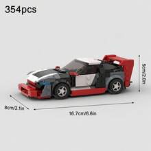 MIKEMENG 370/324/301/369/354/336 PCS Classic MOC Building Blocks Racing Car Set, Adult DIY Car Toy Model, Suitable For Collection, City Tech Champion Cup Series, Perfect As Birthday, Halloween, Christmas Gift For Boyfriend Or Husband - Model - View 11