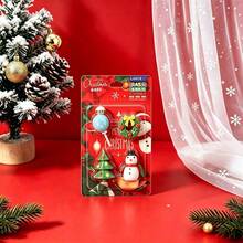 Penghapus Berbentuk Santa Claus, Alat Tulis Siswa, Hadiah Kecil untuk Penghargaan Belajar, Alat Tulis Hadiah Natal - A - View 6
