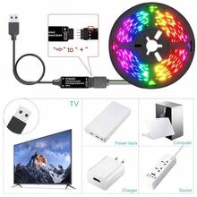 Acosh Neon APP Control RGB LED Strip Lights, USB RGB Light Strip With Remote Control, Music Sync Function, Timer Setting, Color Changing Lights For Bedroom, Living Room, Kitchen And Home Decor - RGB - View 9