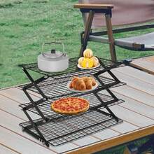 4-stufiges Campingregal Eisen faltbar, Outdoor Ablagegestell - Variante - Übersicht 8