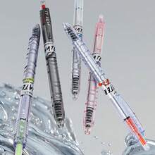 12pcs Dongmi Retractable Neutral Pens, INS Minimalist Transparent Barrel, CS Conical Tip 0.5mm, Student Exam Practice Pens, INS Style Transparent Body, Multiple Fresh Colorful Shells, Exquisite Appearance, CS Conical Tip 0.5mm, Smooth And Stable Tip, Even And Fluent Ink Flow, No Ink Skipping Or Splashing, Comfortable For Long-Term Writing, Uniform Black Ink Refill, Clear And Neat Handwriting, Retractable Design, No Cap Needed - A - View 6