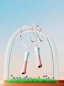 Adjustable Knot Jump Rope With Non-Slip Thumb Grip And Color-Coded Beads - Lightweight And Portable Jump Rope Suitable For Gyms, Travel, Beginners, Fitness Workouts, And Professional Training - Multi-Color Design To Suit Different Skill Levels. - Multicolor - View 14