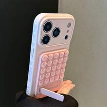 Dopamine Side Heart Large Window Suction Cup Phone Case Compatible With Apple 17/17Air/17Pro/17Promax, 16/16Plus/16Pro/16Promax, 15/15Plus/15Pro/15Promax, 14/14Plus/14Pro/14Promax, 13/13Pro/13Promax, 12/12Pro/12Promax, 11/11Pro Max, Dust-Proof, High Value, Popular - Pink - View 3