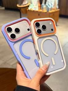 奢華防震防摔 3N1 磁吸透明壓克力手機殼 短繩款 相容 iPhone 17 Pro Max 17 Pro 17 16 Pro Max 16 Pro 16 15 Pro Max 15 Pro 15 14 Pro Max 14 Pro 14 13 Pro Max 13 Pro 13 12 Pro Max 12 Pro 12 11 無線充電 高品質防震防摔保護殼 - 紫粉紅色 - 查看 6