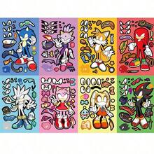8pcs/6PCS Cartoon Theme Puzzle Toy, Fun Parent-Child Interactive Puzzle, Comes With Rich DIY Sticker Materials, Complete The Puzzle And Use Stickers For DIY Creation Simultaneously, Effectively Enrich Home Entertainment Options, Suitable For Family Joint Participation Experience, Highly Playable, Fits Family Leisure, Also Can Be Used As Fun Small Gifts For Halloween And Christmas Party Distribution - Multicolor - View 3