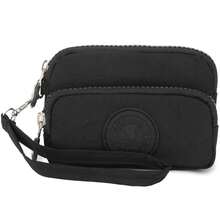 Vintage Nylon Triple Zipper Coin Purse, Card Holder, Multi-Functional Wallet With Three-Layer Zipper Compartments For Organized Storage Of Cash, Bank Cards And Coins, Suitable For Daily Commute, Vacation/Valentine's Day/Halloween Gift - Multicolor - View 9