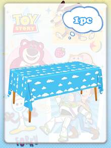 asmodee Crazy Animal Toy Wonders Theme Party Set Of Tableware, With Multiple Options Available. Includes Paper Plates, Paper Cups, Paper Towels, Tablecloth, And Triangular Flags. Perfect For Birthday Party Decoration. - Multicolor - View 8