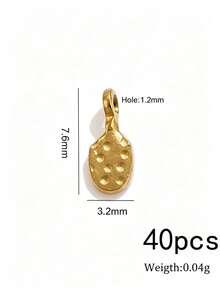 20/40pcs Hammered Stainless Steel Charms For Jewelry Making, Textured Pendants For DIY Necklace Earring Making Supplies - Pendants - View 17