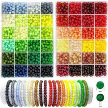 DIY Wind Chime Craft Kit, Multi‑Style Mixed Glass Beads Set With Artificial Moss & Thread Wire For Handmade Hanging Ornament Home Decoration - A - View 4
