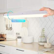 1pc 30cm/11.81 Inch LED Cabinet Light, Touch Activated, Adjustable Brightness, 3 Color Settings, USB Charging Light Strip, LED Bedside Lamp, Suitable For Mirrors, Kitchens, Wardrobes, Bedside Tables, Desks - A - View 4