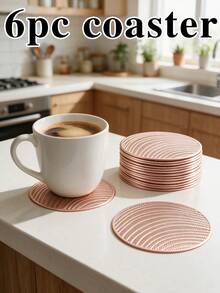 12pcs, Gold Hollow PVC Drink Coasters, Washable Table Decor, Non-Slip Tableware Mat, Breathable Heat Dissipation Cup Holder, Lightweight And Easy To Store, Suitable For Restaurant, Cafe, Homestay, Fit For Afternoon Tea, Holiday, Party, Gathering, Birthday, Wedding, Dinner - Multicolor - View 10