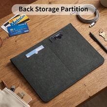 13-15.6 Inch Tablet Laptop Sleeve Bag, Suitable For Neo 13" A3404 Air Pro 13" 15", Felt Protective Case, Portable Travel Office Electronic Accessory - View 3