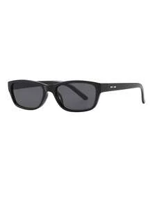 1 Pair Men's Black Minimalist Personalized Street Style Vacation Retro Cat Eye Small Frame Fashion Glasses - Black - View 2