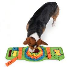 1pc Watch-Style Dog Snuffle Mat, Pet Foraging Puzzle Toy, Puppy Teething & Food Dispensing Game Pad, Interactive Self-Entertainment Toy For Dogs, Suitable For All Seasons - Green - View 2
