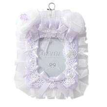 Rosyposy 1pc Cute Japanese Style Plush Card Holder Keychain With Ruffle Lace And Bow, 3-Inch Idol Card Sleeve Protector, Backpack Charm - Multicolor - View 14