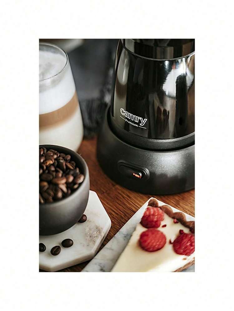 CAMRY Electric Moka Pot, Electric Coffee Maker, Stovetop-Free Espresso Maker - Compact Design, Pressure Safety Valve, Portable, Black - EU E Type Plug(220-240V) - View 10