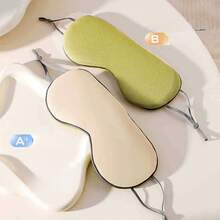 1 buah Masker Mata Dua Sisi Hangat/Dingin, Bahan Sutra Es Bernapas untuk Pendinginan Musim Panas/Isolasi Kehangatan untuk Musim Dingin, Masker Mata Tidur dengan Penghalang Cahaya, Perlindungan Mata Tanpa Tekanan - E - View 9